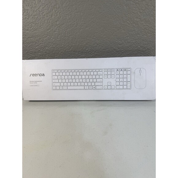 Wireless Bluetooth Keyboard and Mouse Combo USB Dual BT, seenda Rose Gold NEW - Picture 6 of 6